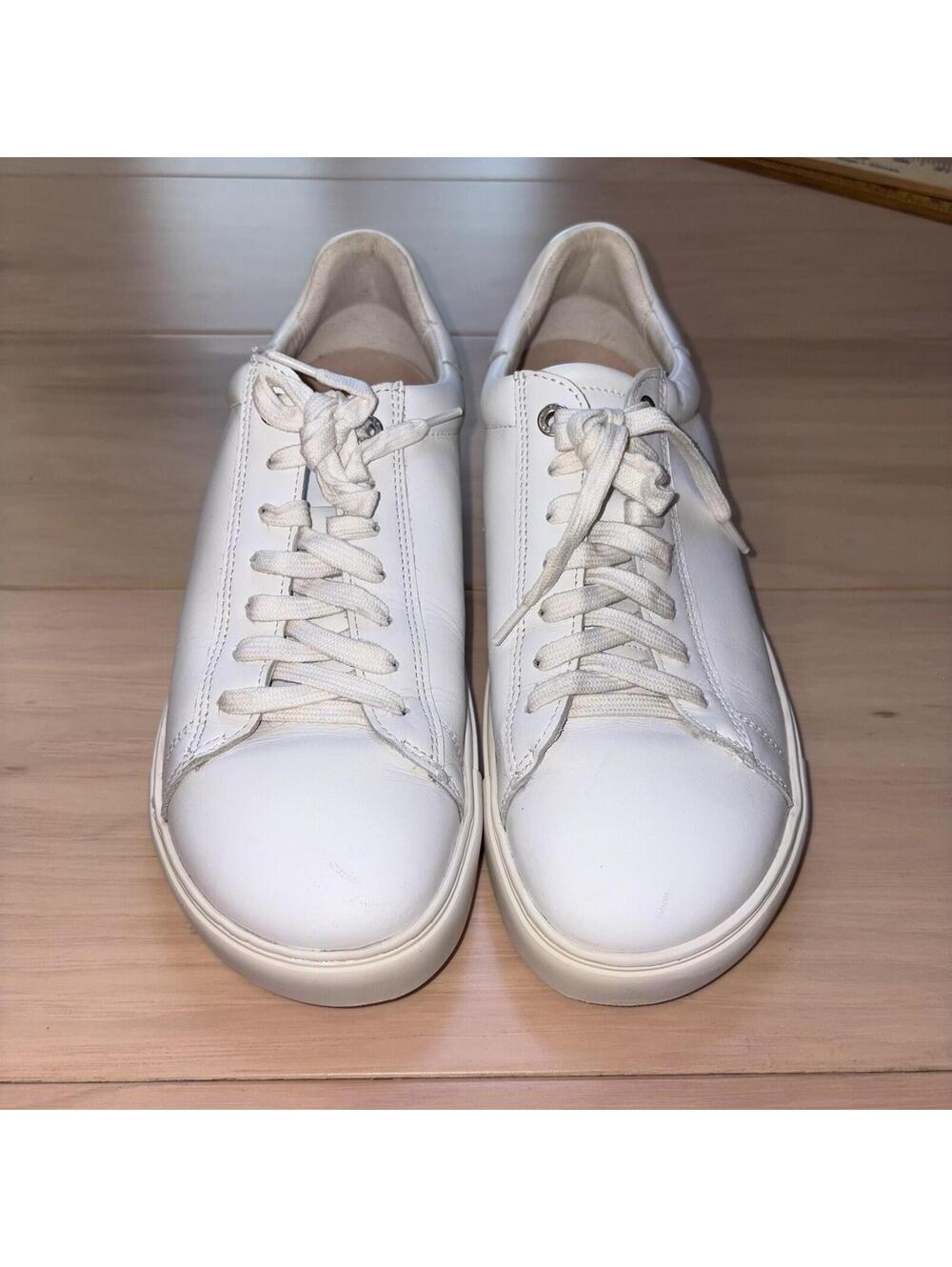 Birkenstock Bend Low White Leather Lace Up Comfort Sneakers Womens 39 US 8 - Picture 5 of 8